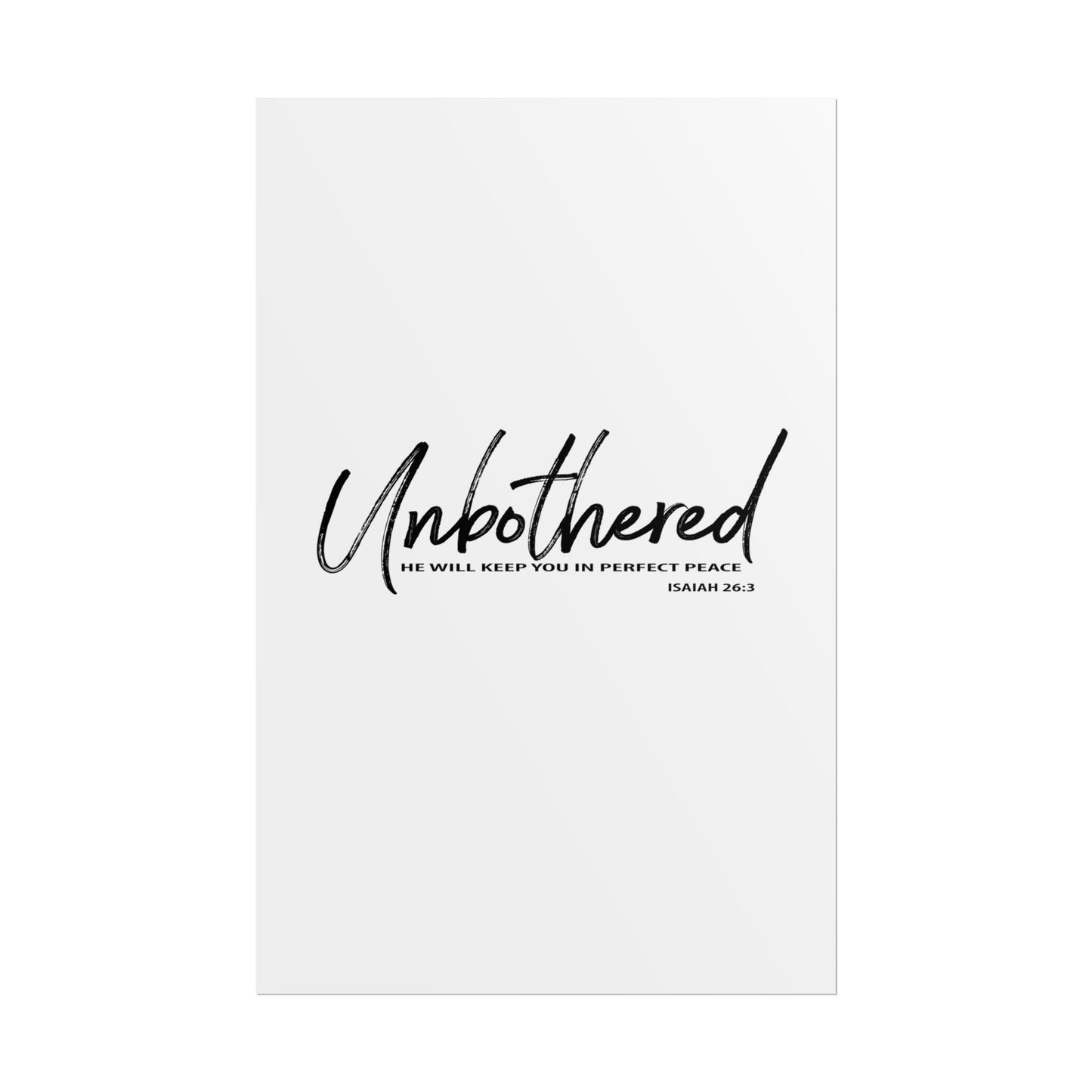 Unbothered: Perfect Peace Poster