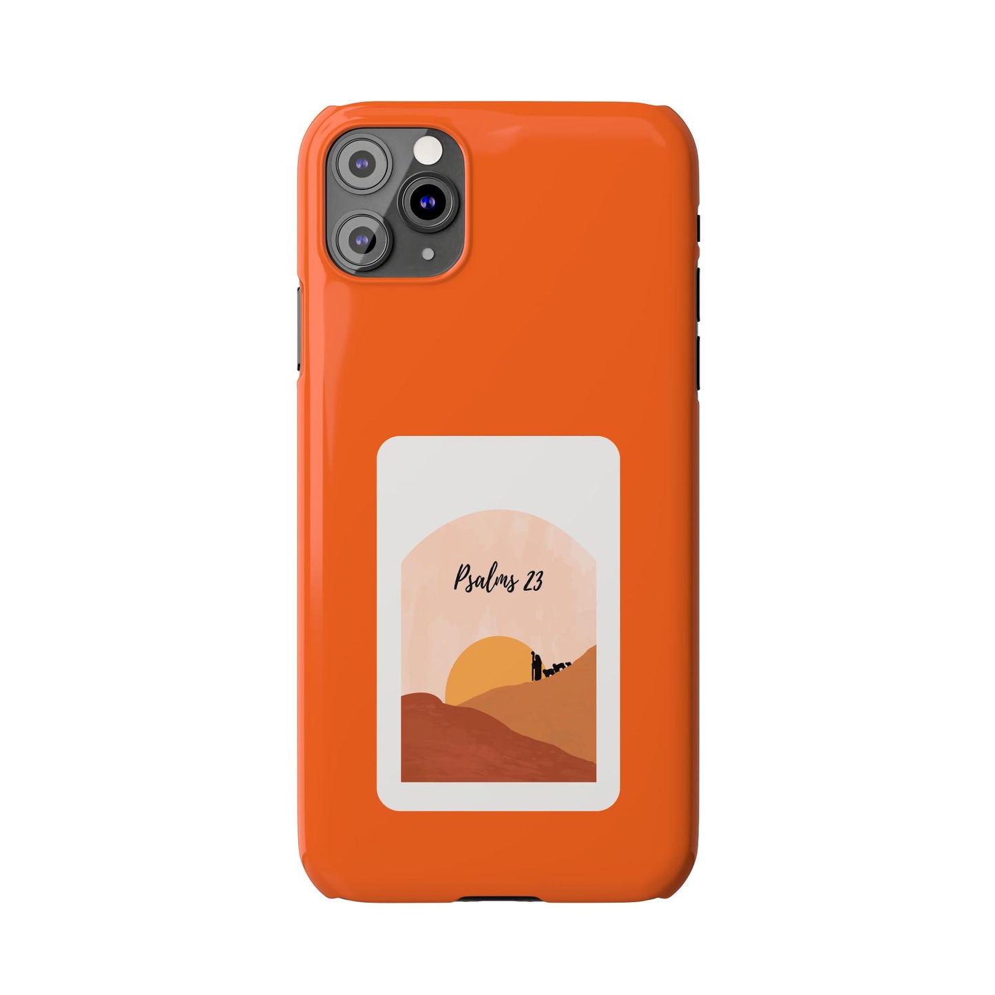 Dual-Layer Phone Case Inspired by Psalm 23 - #Orange