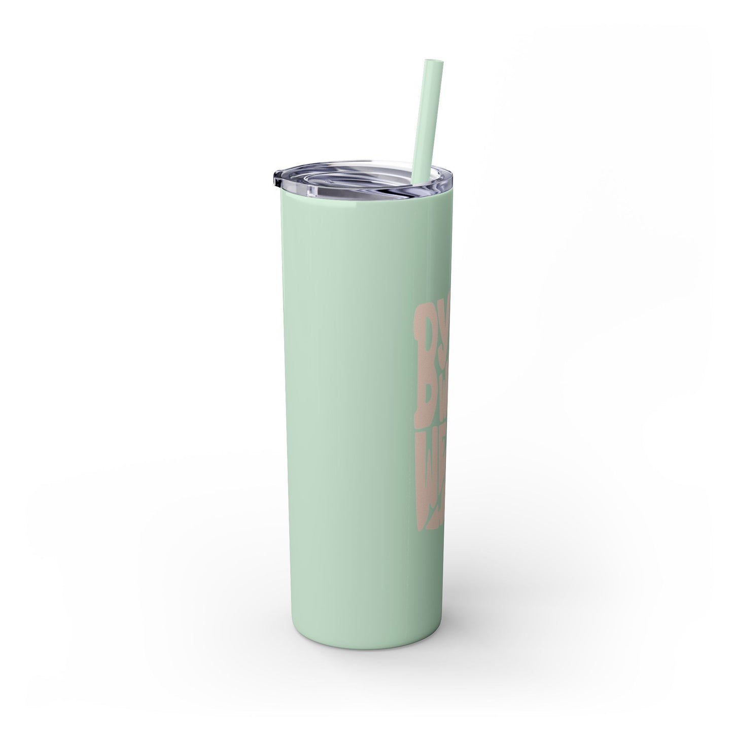 By His Wounds We Are Healed - 20oz Stainless Steel Skinny Tumbler with Straw"
