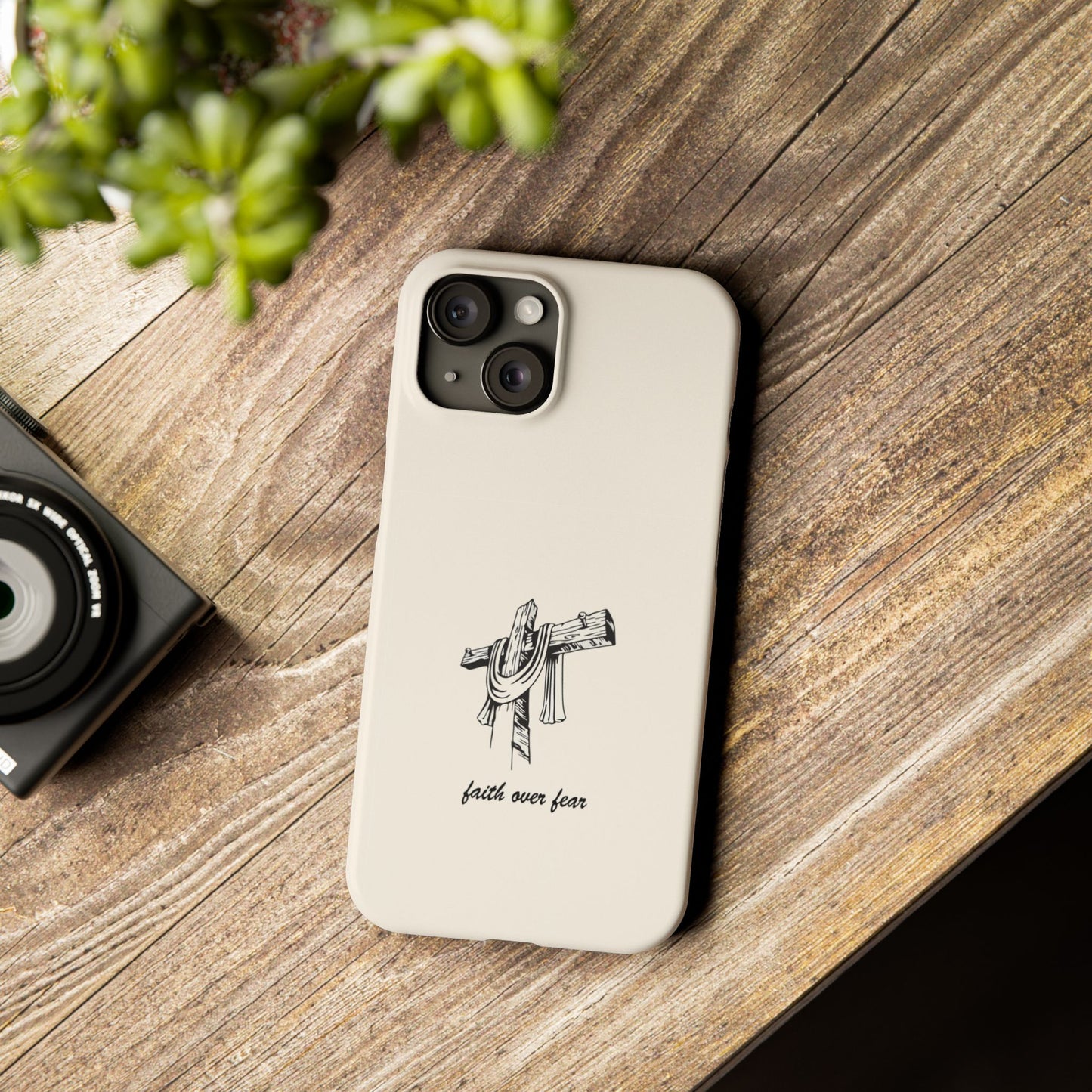 Faith Over Fear: Dual-Layer Phone Case