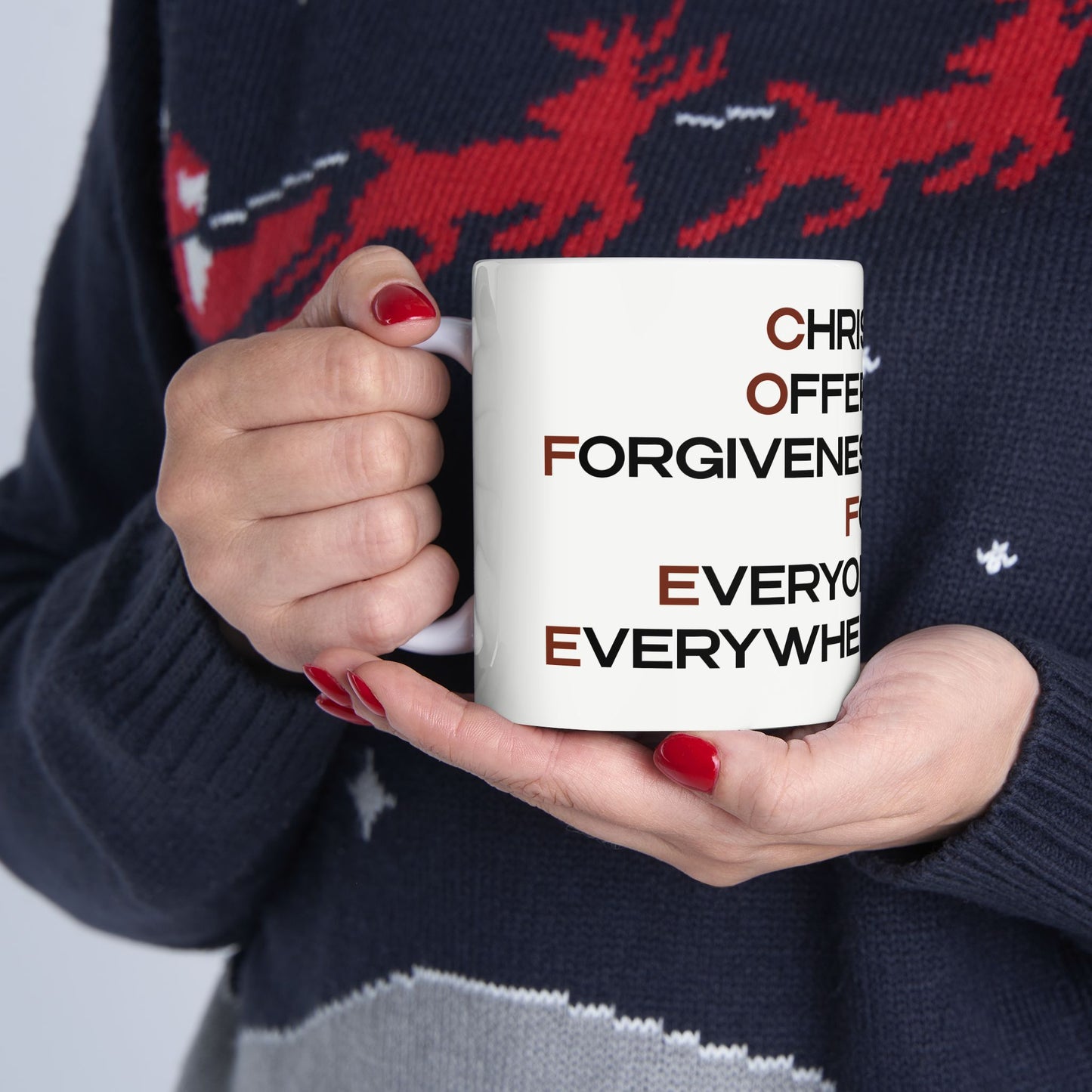 Christian-Inspired Ceramic Coffee Mug