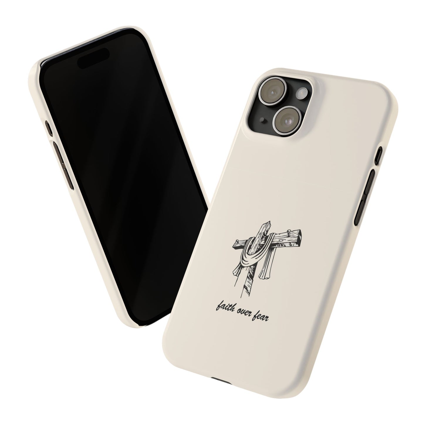 Faith Over Fear: Dual-Layer Phone Case