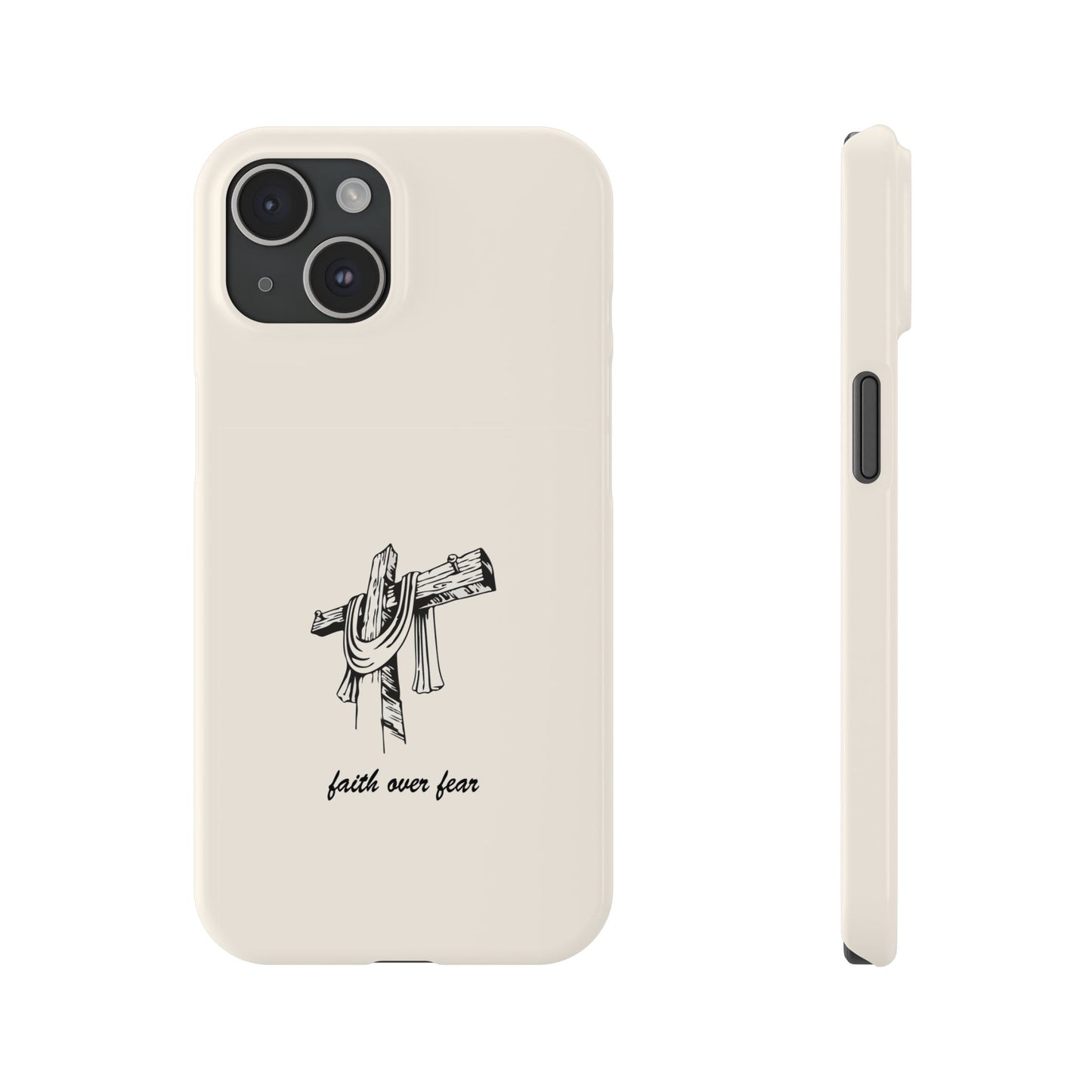 Faith Over Fear: Dual-Layer Phone Case