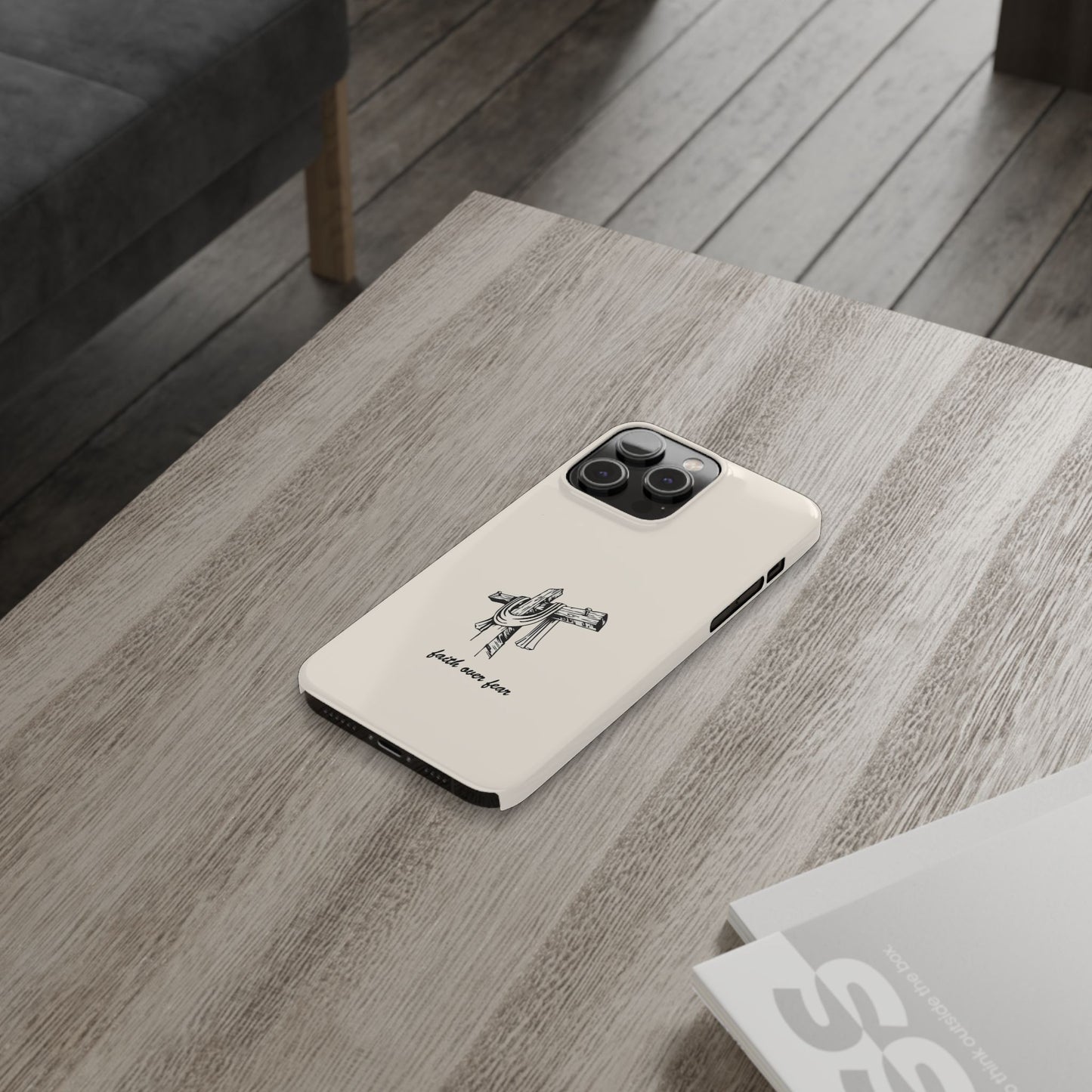 Faith Over Fear: Dual-Layer Phone Case