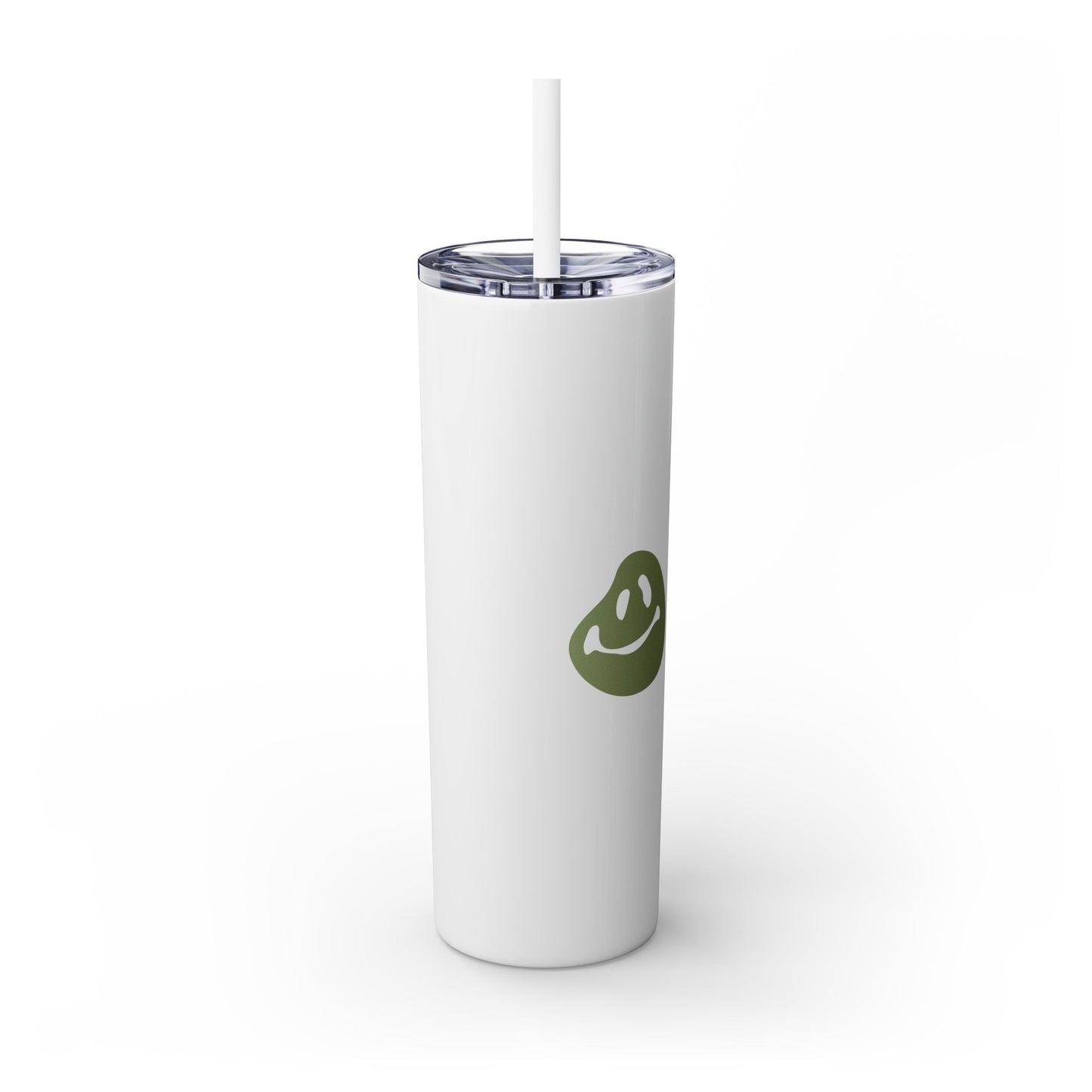 Live by Faith, Not by Sight" Skinny Tumbler with Straw (20oz, Stainless Steel)