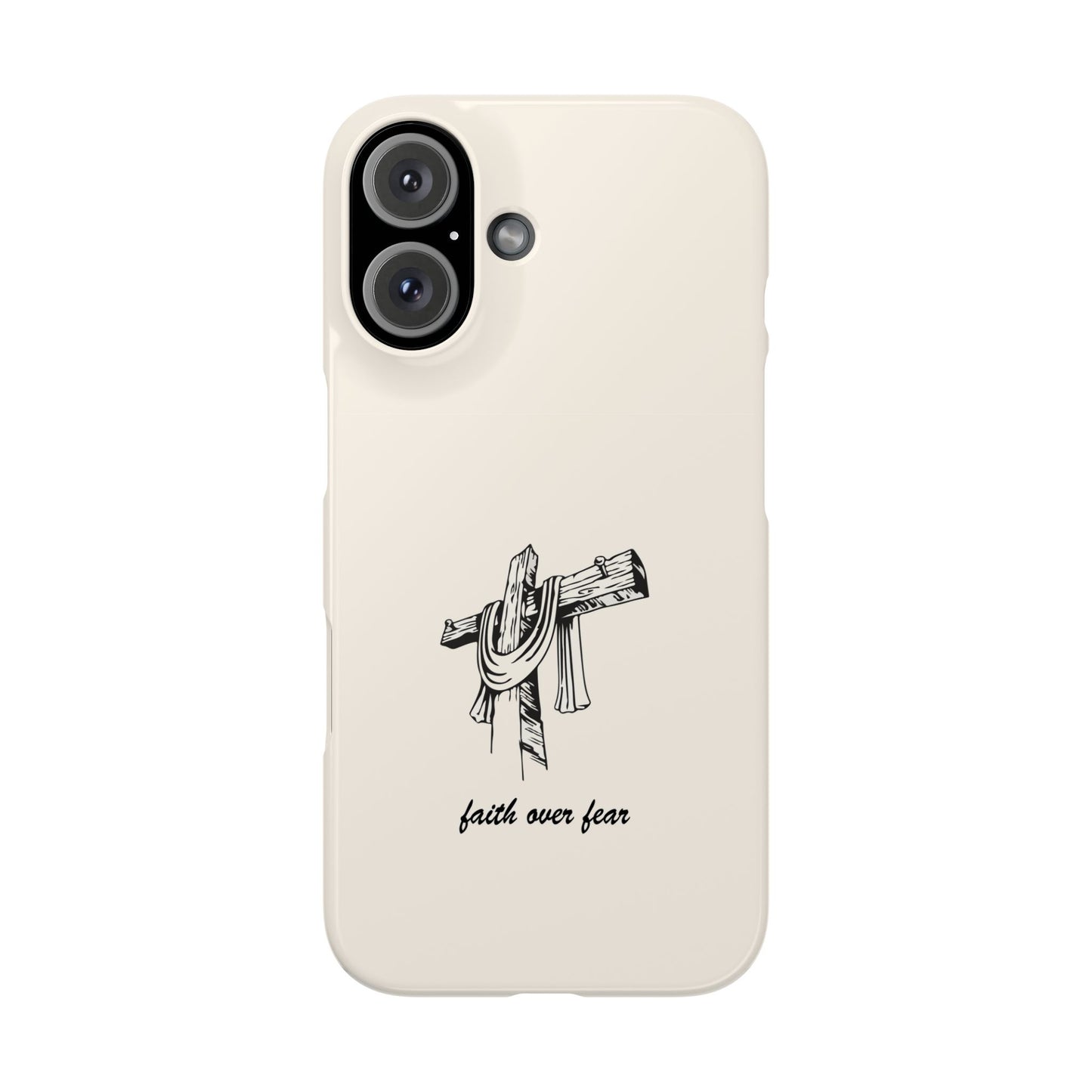 Faith Over Fear: Dual-Layer Phone Case