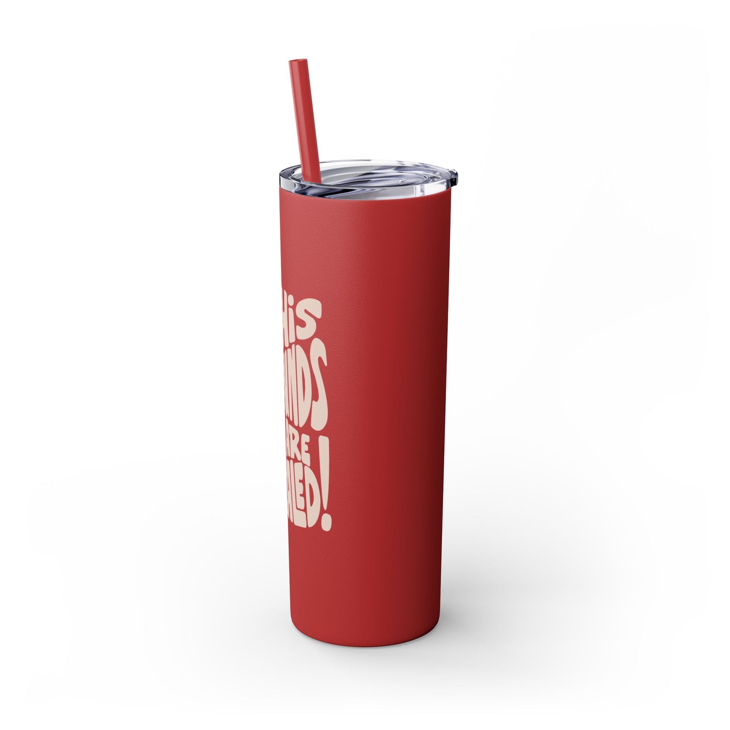 By His Wounds We Are Healed - 20oz Stainless Steel Skinny Tumbler with Straw"