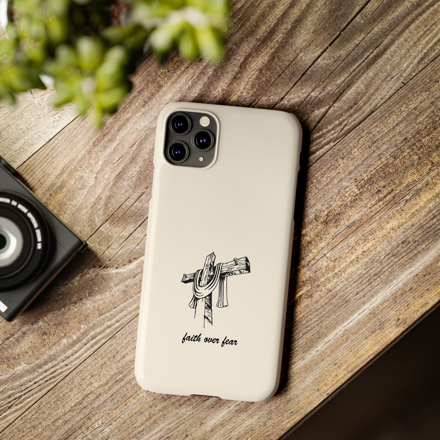 Faith Over Fear: Dual-Layer Phone Case