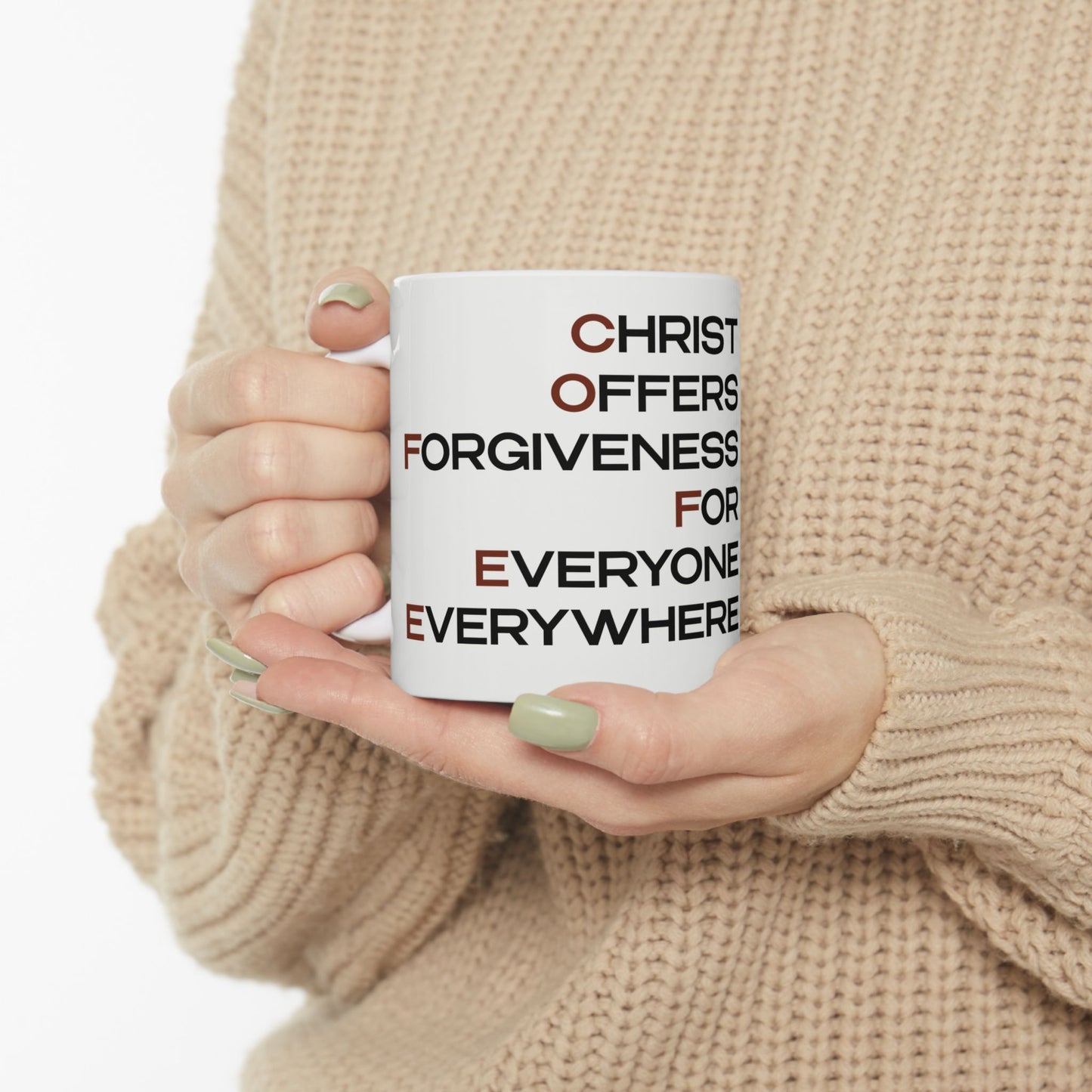 Christian-Inspired Ceramic Coffee Mug
