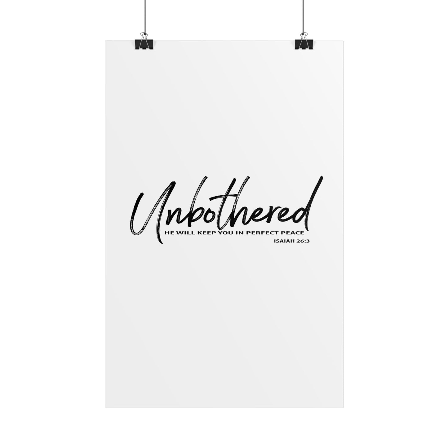 Unbothered: Perfect Peace Poster