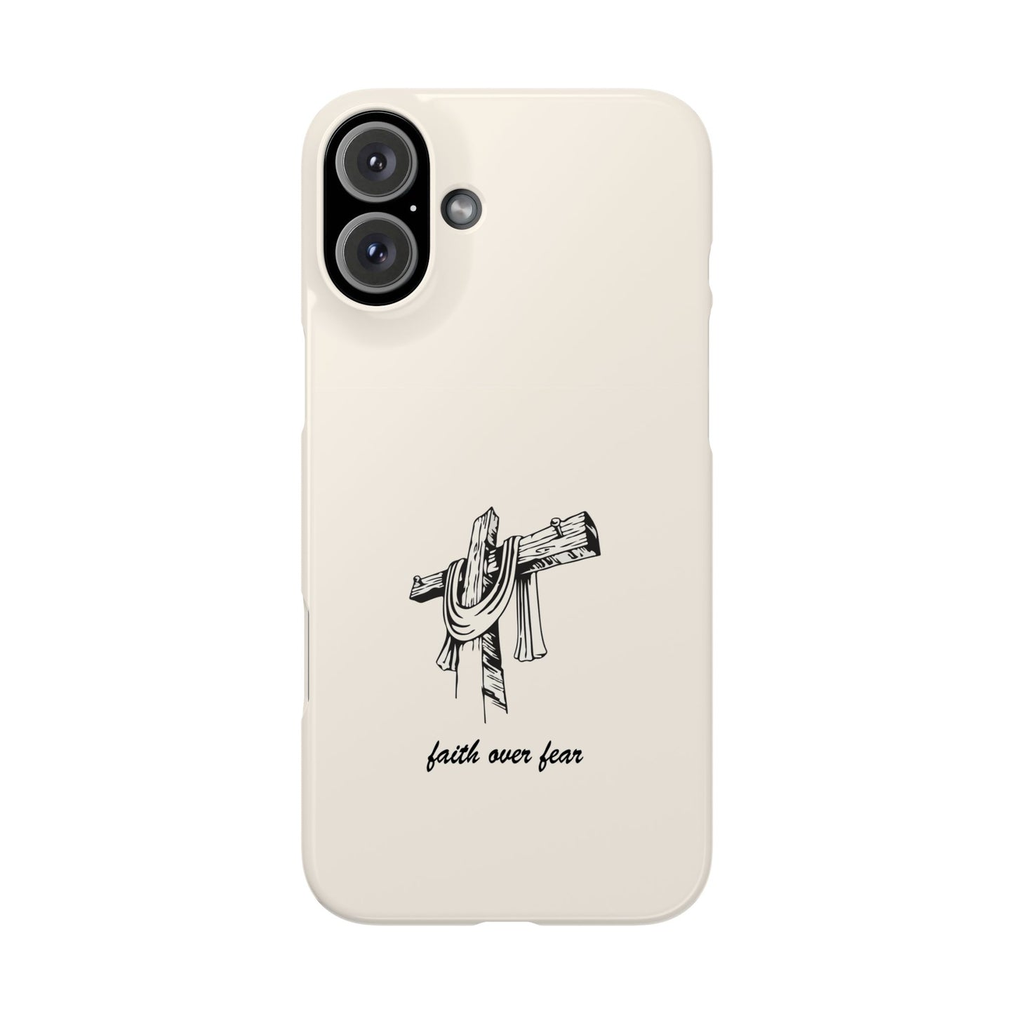 Faith Over Fear: Dual-Layer Phone Case
