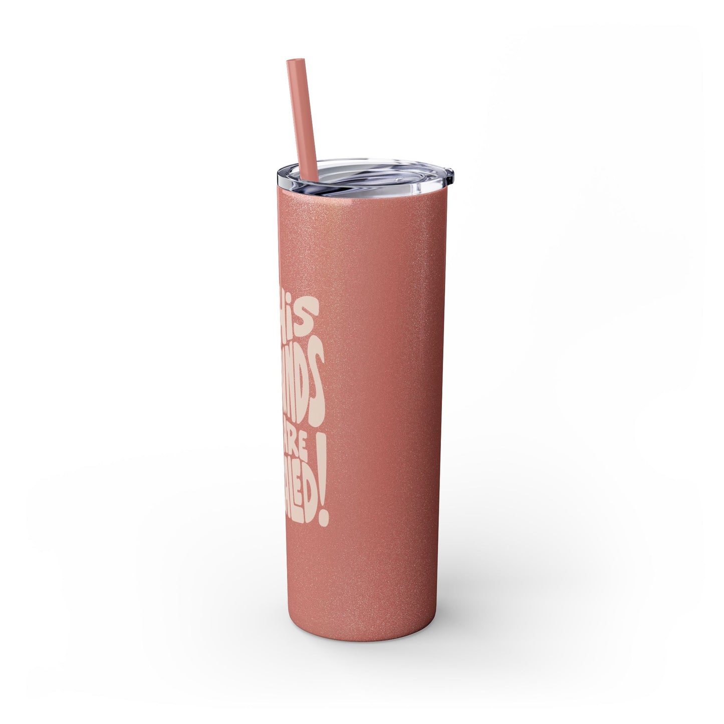 By His Wounds We Are Healed - 20oz Stainless Steel Skinny Tumbler with Straw"