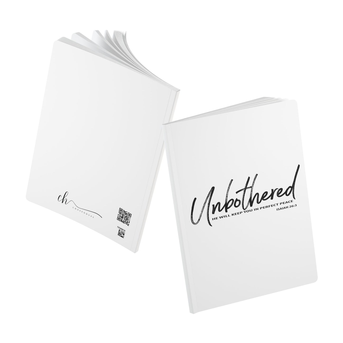 Unbothered: Isaiah 26:3 Softcover Journal