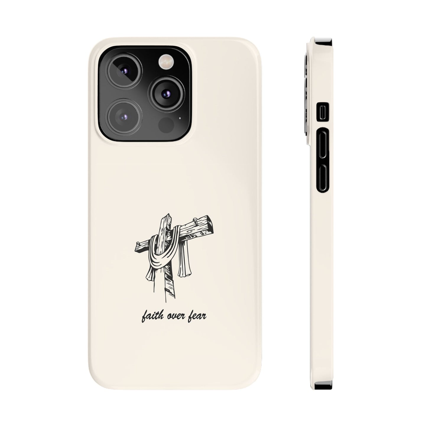 Faith Over Fear: Dual-Layer Phone Case