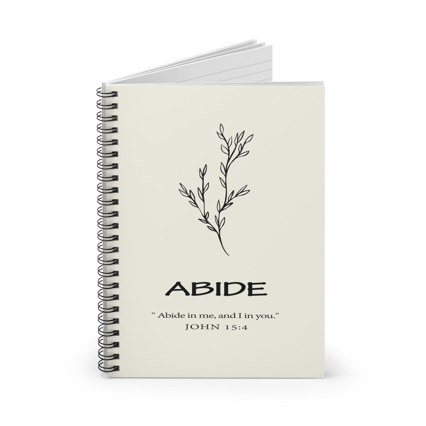 Abide Spiral Notebook - Ruled Line