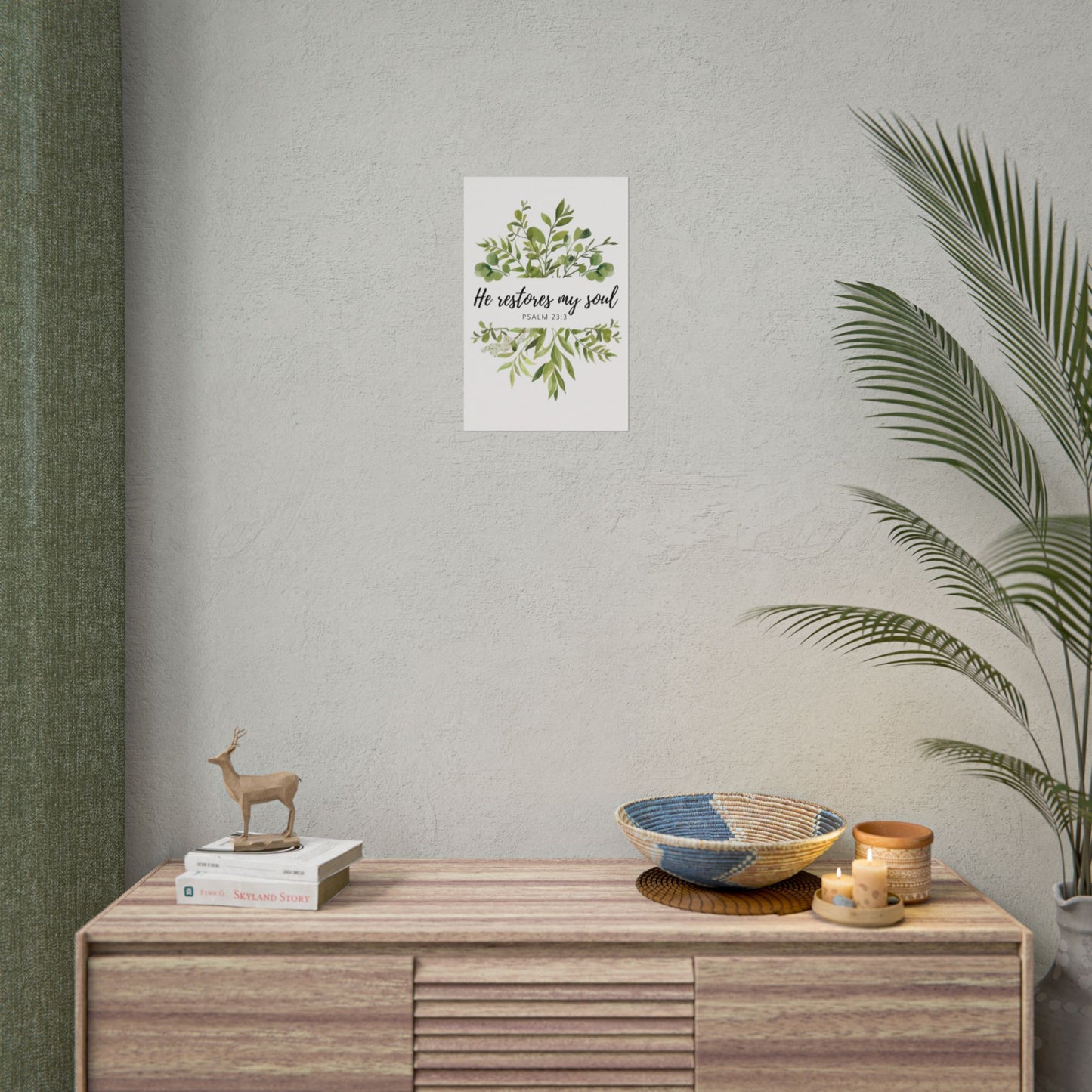 Restored Soul Poster - Psalm 23:3