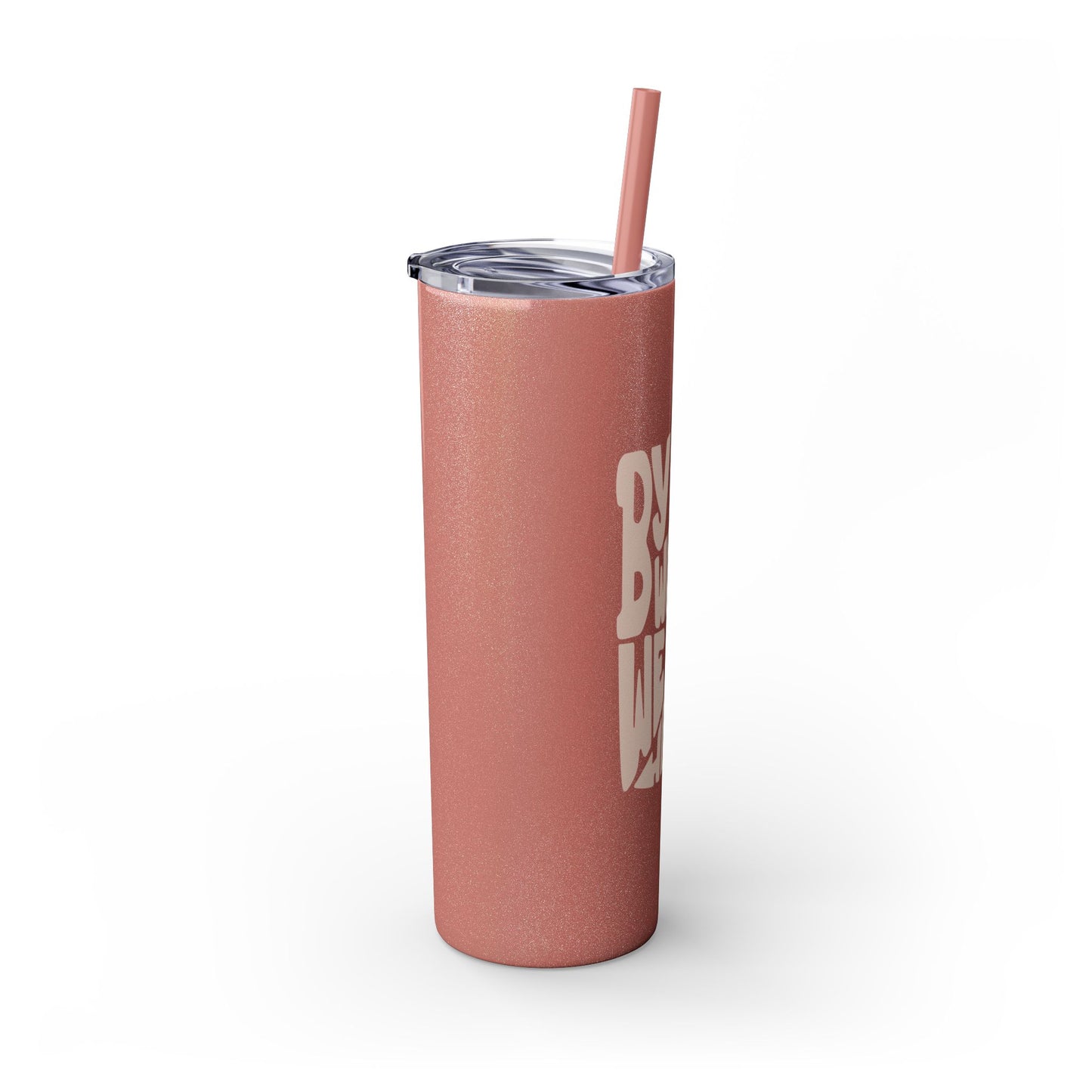 By His Wounds We Are Healed - 20oz Stainless Steel Skinny Tumbler with Straw"