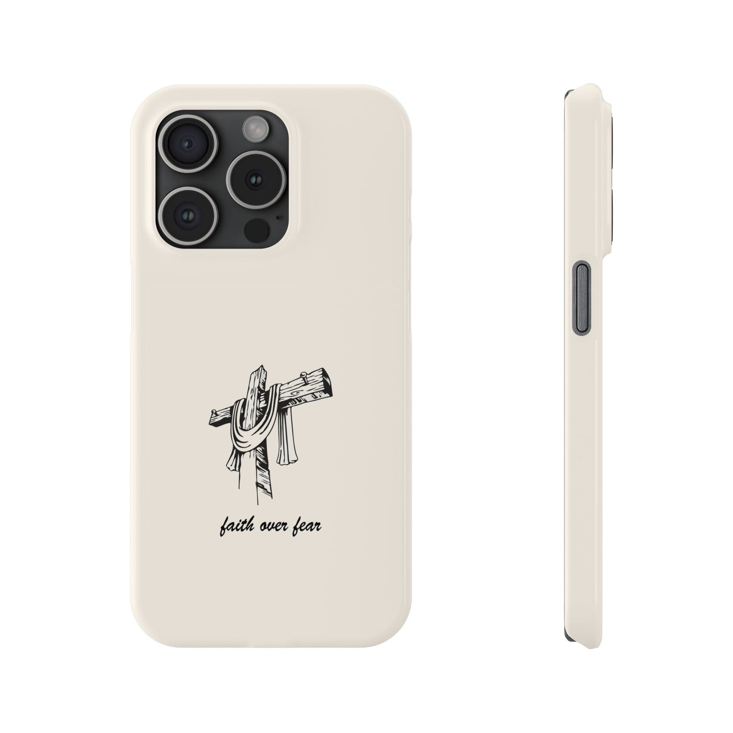 Faith Over Fear: Dual-Layer Phone Case