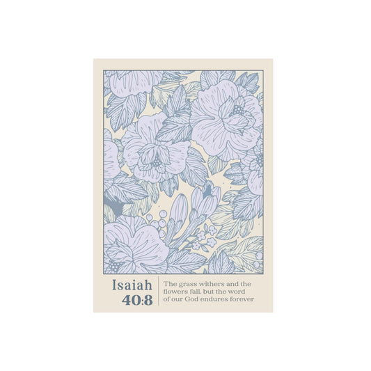 Eternal Word: Isaiah 40:8 - Christian Metal Poster
