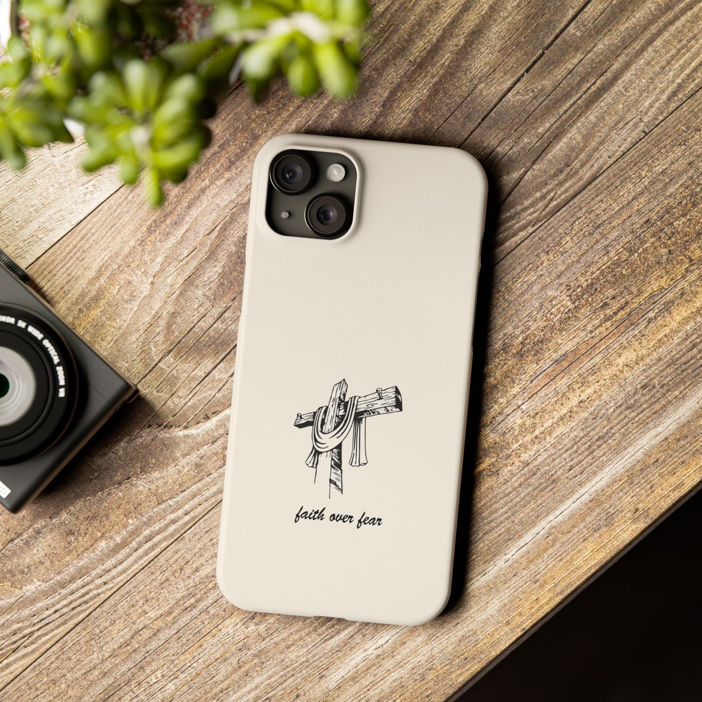 Faith Over Fear: Dual-Layer Phone Case
