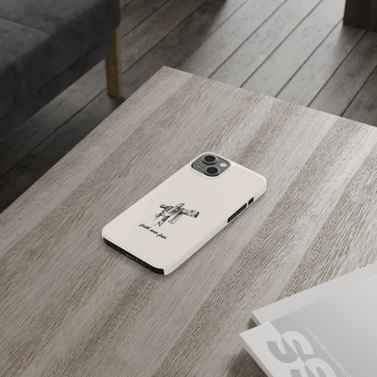 Faith Over Fear: Dual-Layer Phone Case