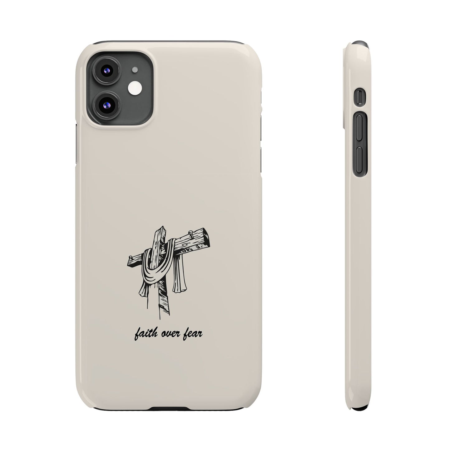Faith Over Fear: Dual-Layer Phone Case