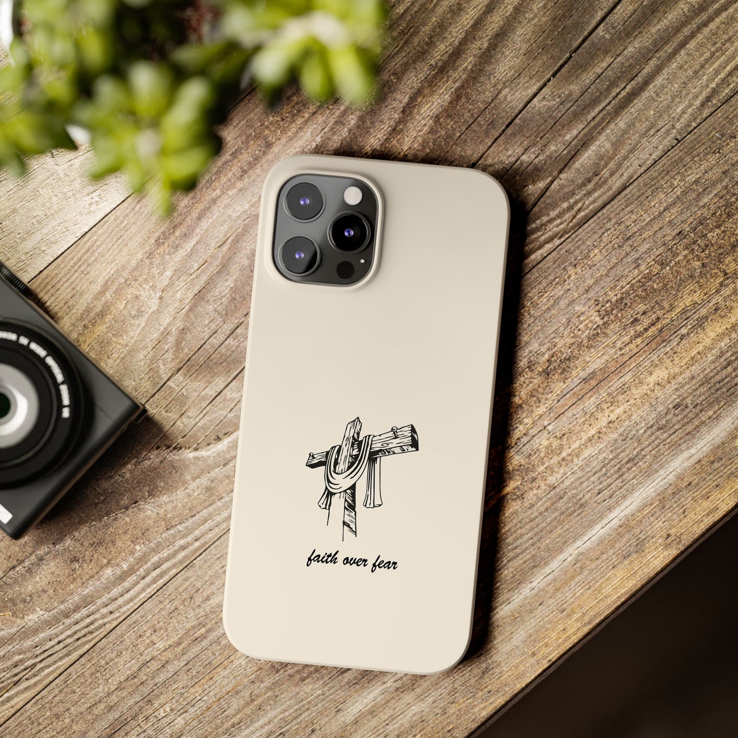 Faith Over Fear: Dual-Layer Phone Case