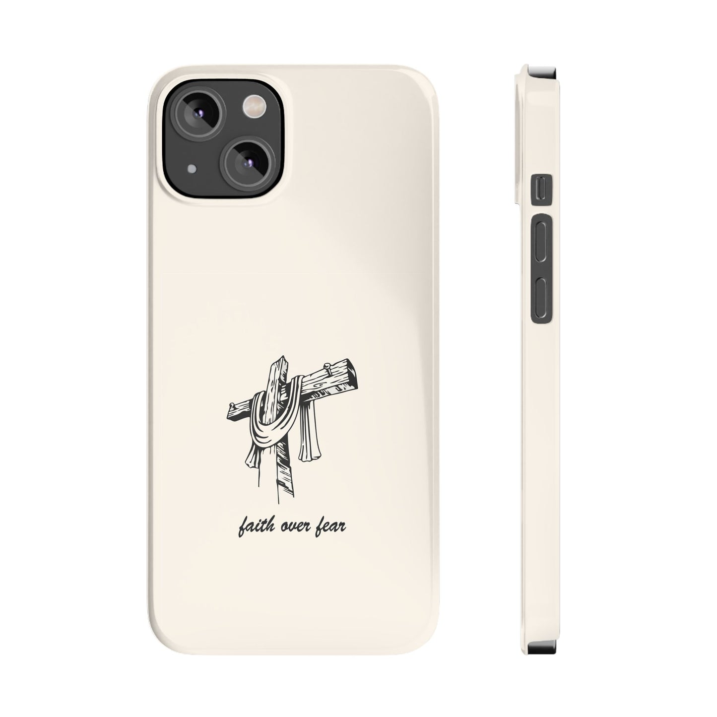 Faith Over Fear: Dual-Layer Phone Case