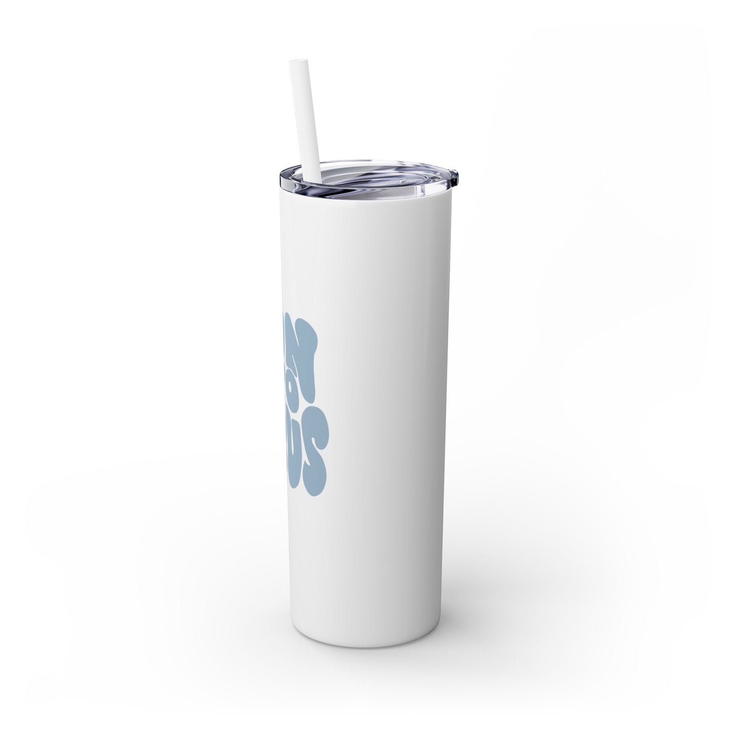 Run to Jesus - 20oz Stainless Steel Skinny Tumbler with Straw