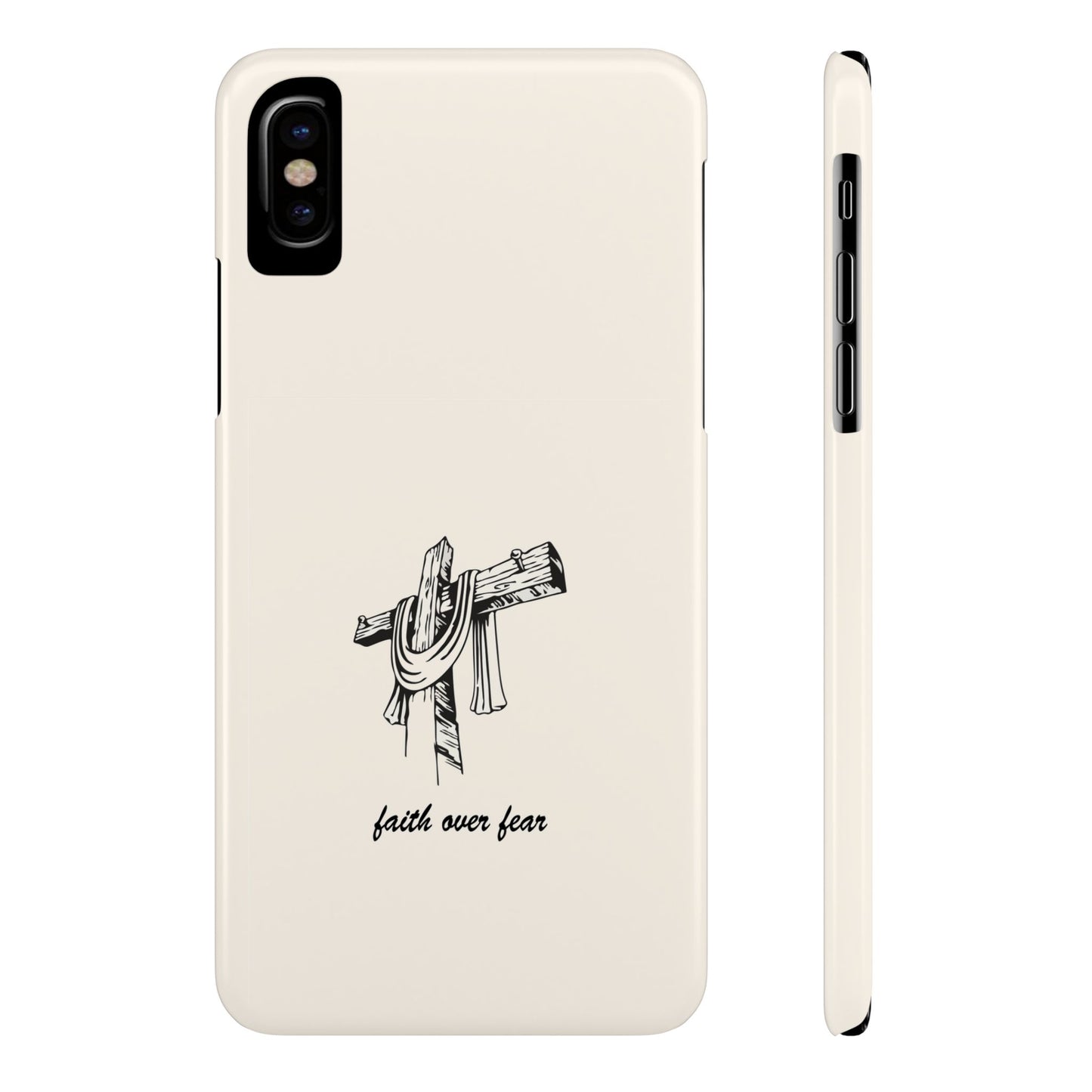 Faith Over Fear: Dual-Layer Phone Case