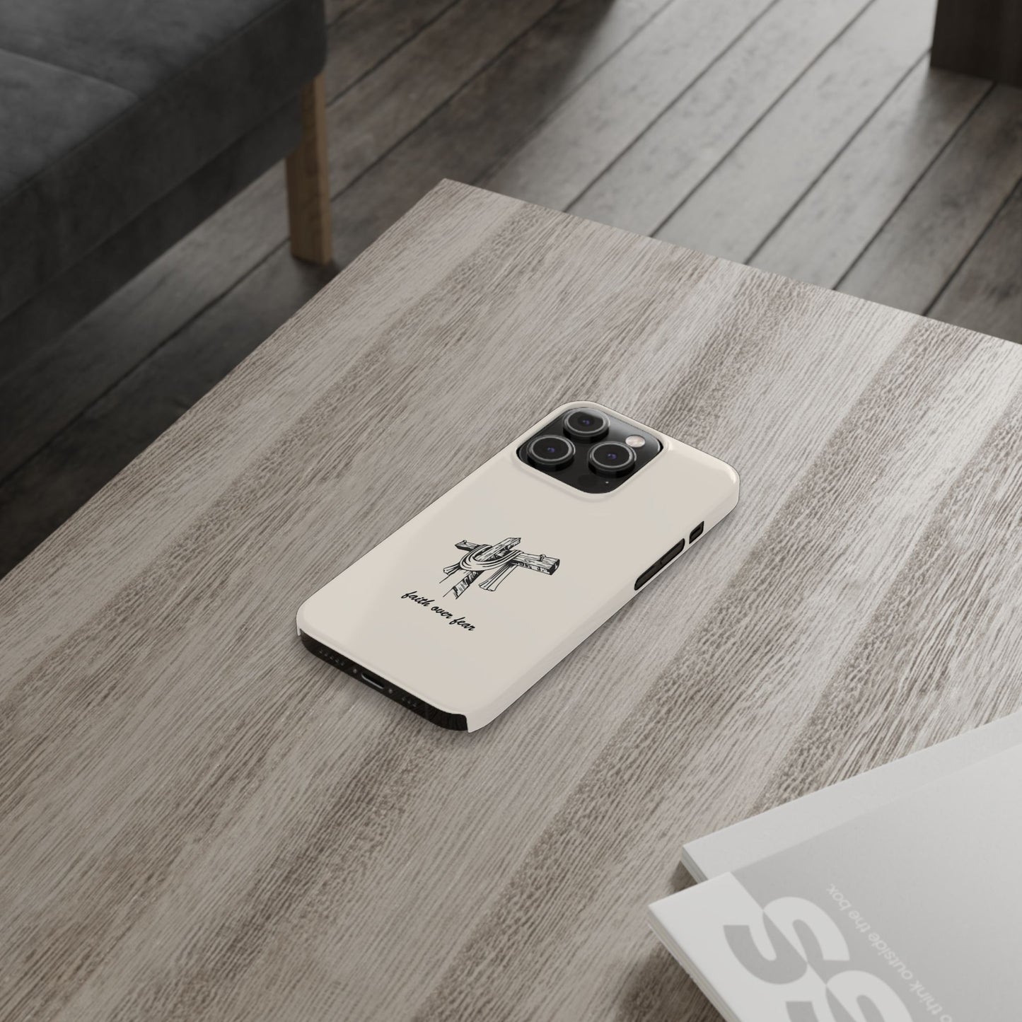 Faith Over Fear: Dual-Layer Phone Case