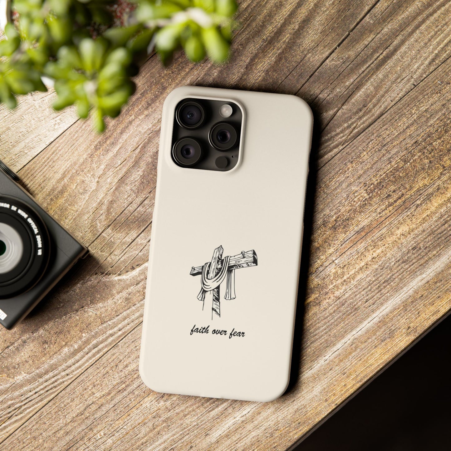 Faith Over Fear: Dual-Layer Phone Case