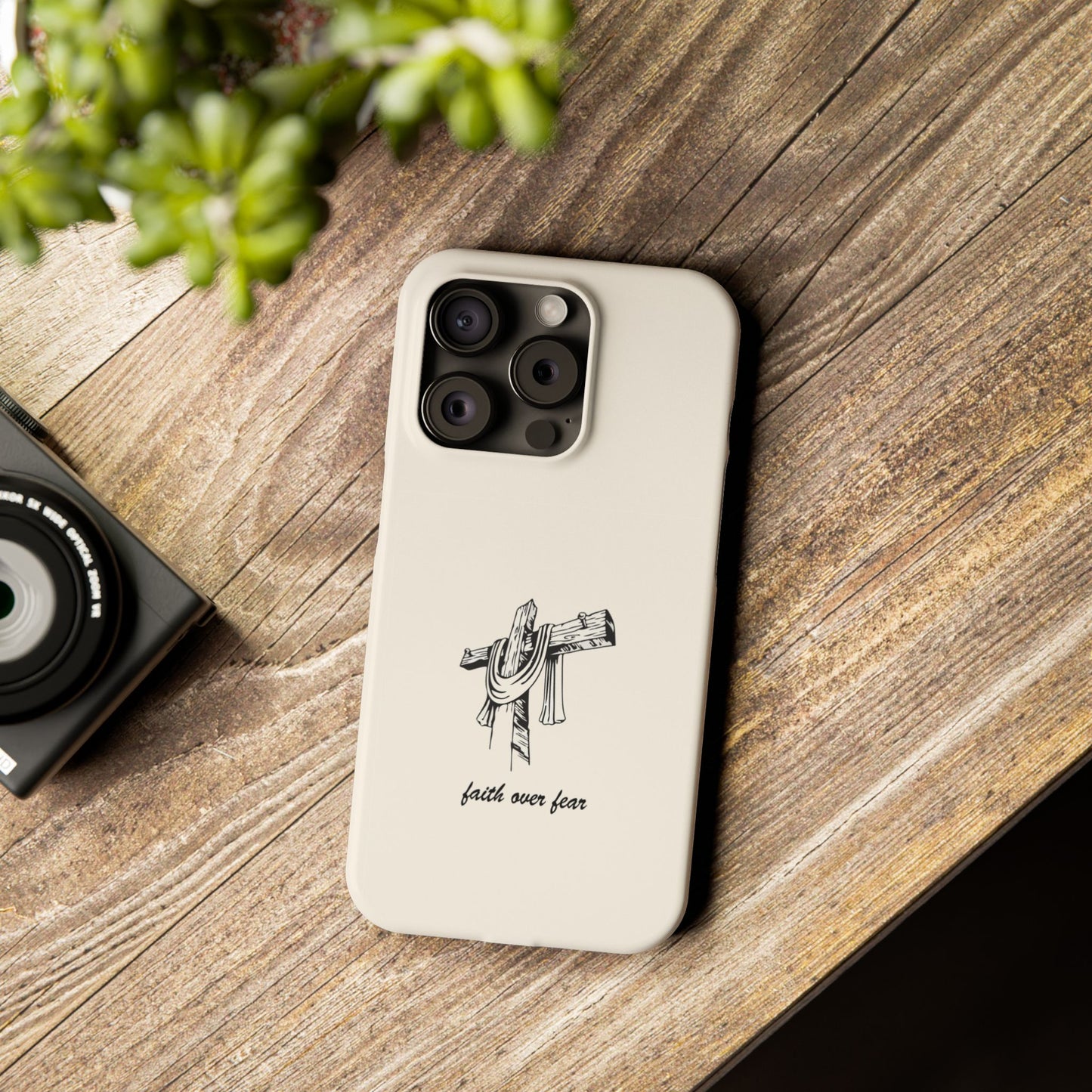 Faith Over Fear: Dual-Layer Phone Case