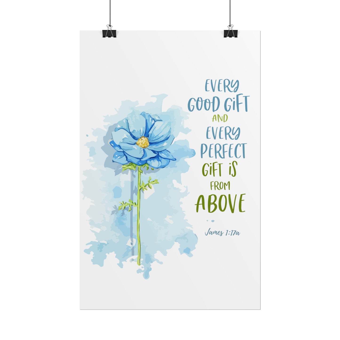 Divine Gifts Poster - James 1:17a
