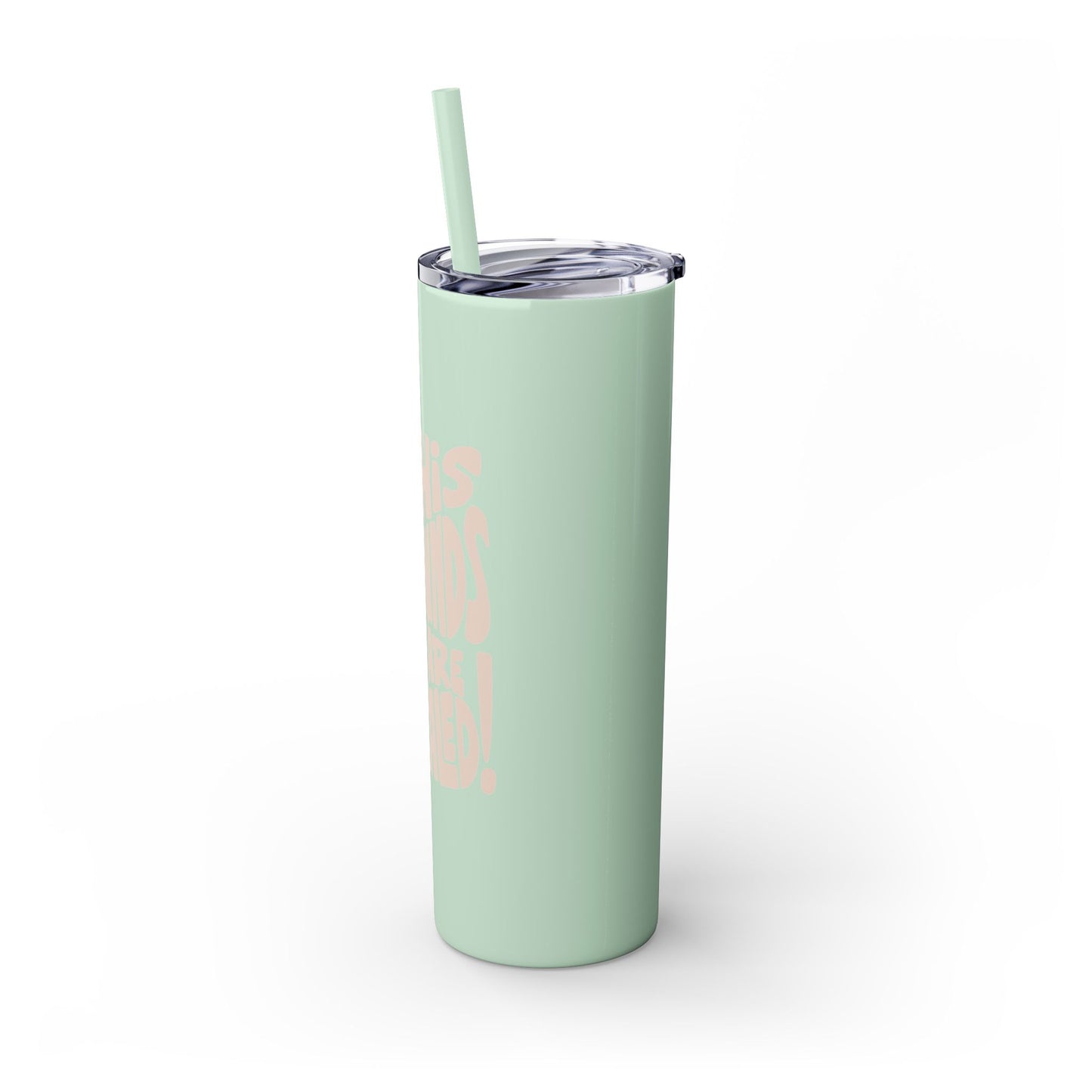 By His Wounds We Are Healed - 20oz Stainless Steel Skinny Tumbler with Straw"