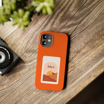 Dual-Layer Phone Case Inspired by Psalm 23 - #Orange