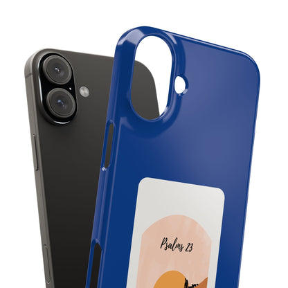 Dual-Layer Phone Case Inspired by Psalm 23 - #Darkblue