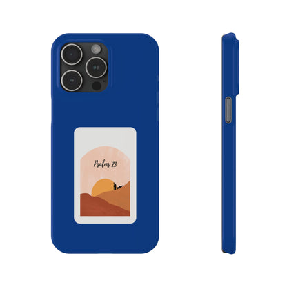 Dual-Layer Phone Case Inspired by Psalm 23 - #Darkblue