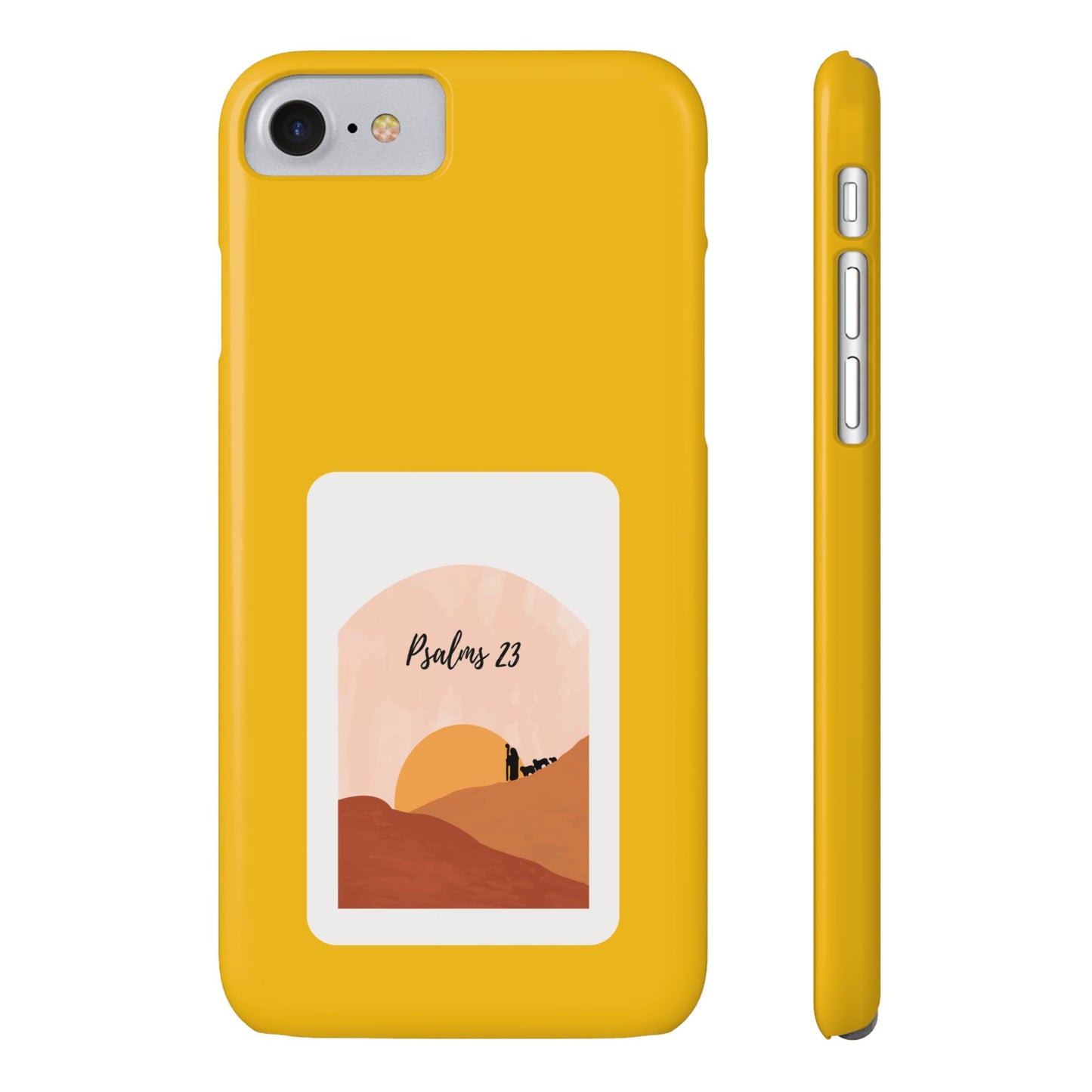 Dual-Layer Phone Case Inspired by Psalm 23 - #yellow