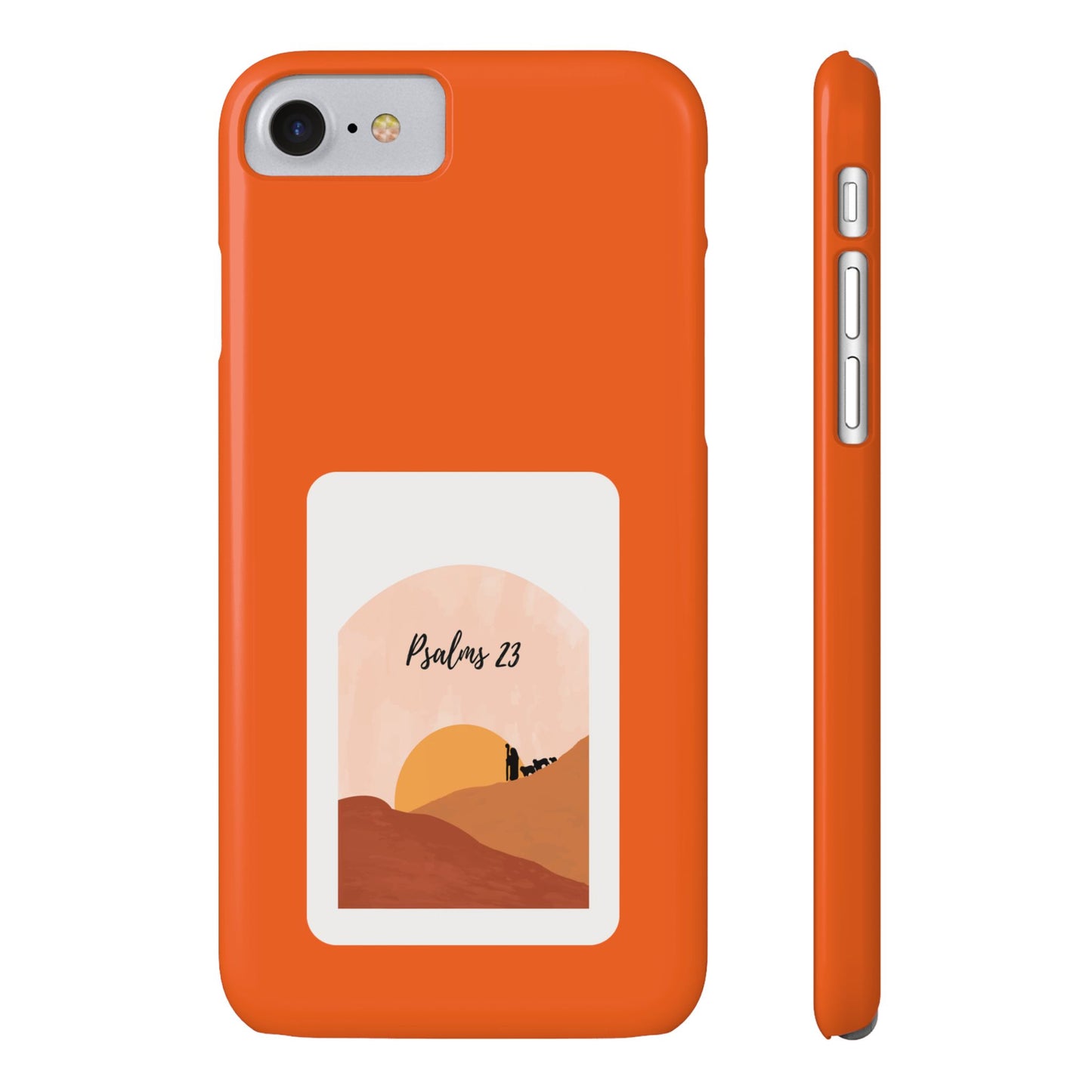 Dual-Layer Phone Case Inspired by Psalm 23 - #Orange