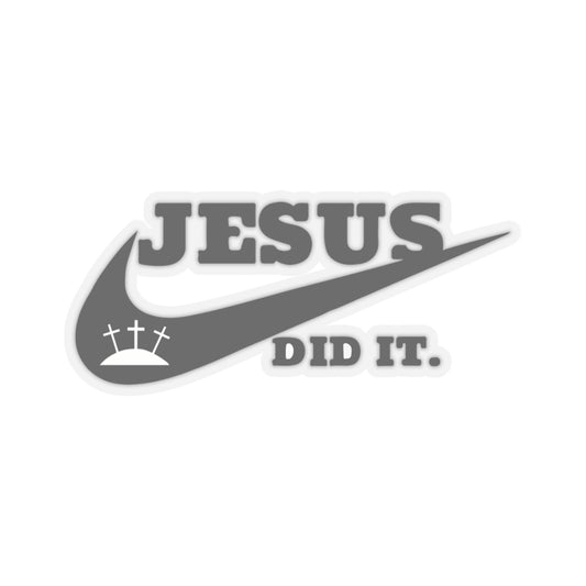 "Jesus Did It" Faith-Inspired Vinyl Sticker