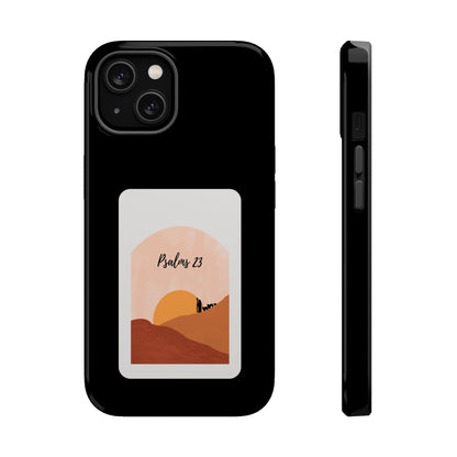 Dual-Layer Phone Case Inspired by Psalm 23 - #Black