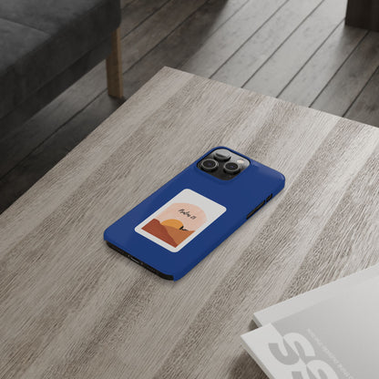 Dual-Layer Phone Case Inspired by Psalm 23 - #Darkblue