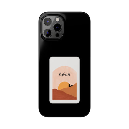 Dual-Layer Phone Case Inspired by Psalm 23 - #Black