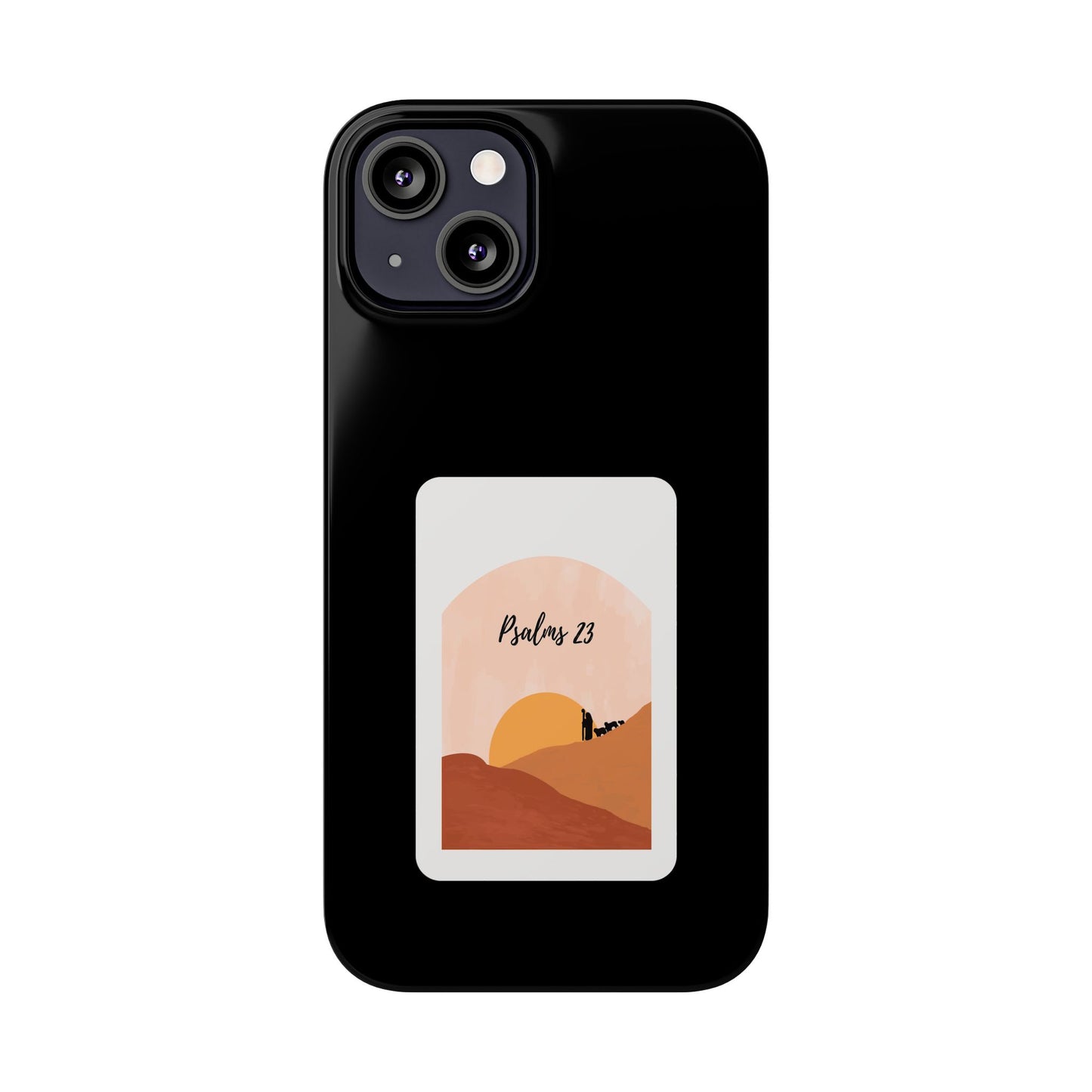 Dual-Layer Phone Case Inspired by Psalm 23 - #Black