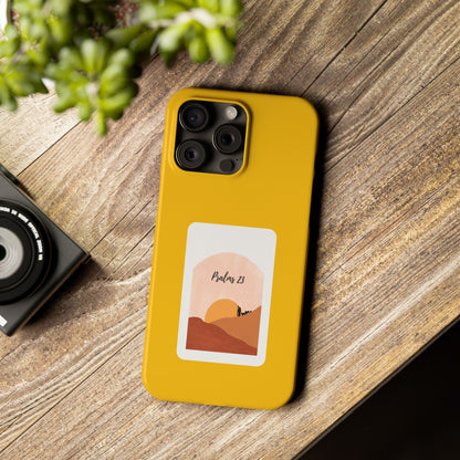 Dual-Layer Phone Case Inspired by Psalm 23 - #yellow