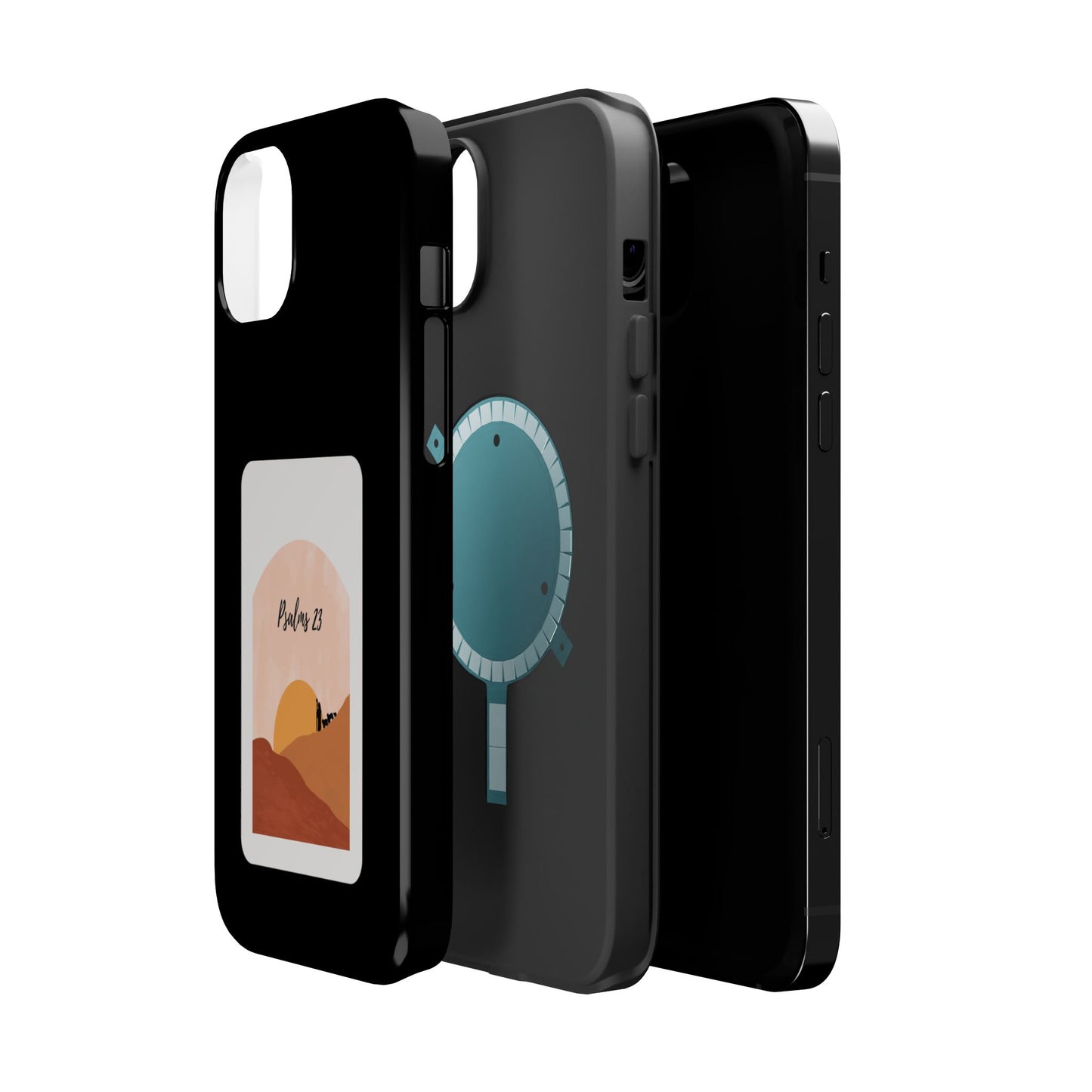 Dual-Layer Phone Case Inspired by Psalm 23 - #Black