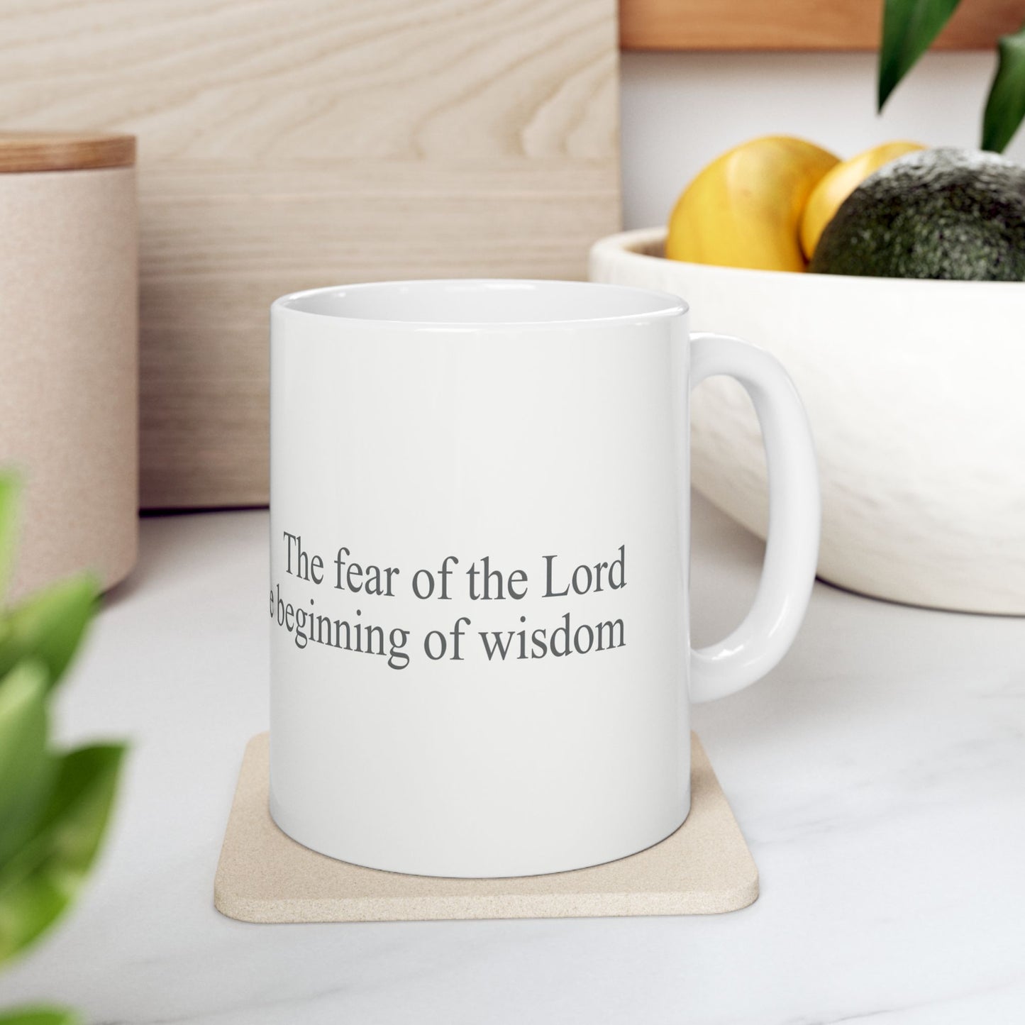 "Wisdom Begins Here" - Coffee Mug