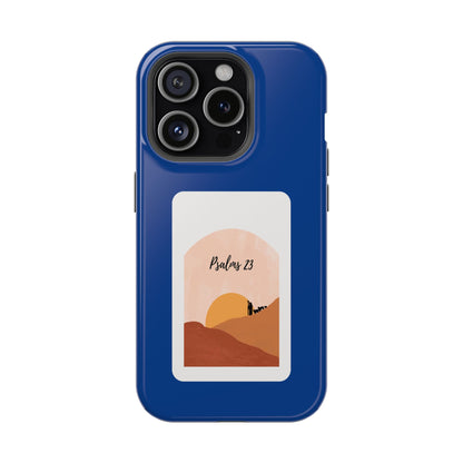 Dual-Layer Phone Case Inspired by Psalm 23 - #Darkblue