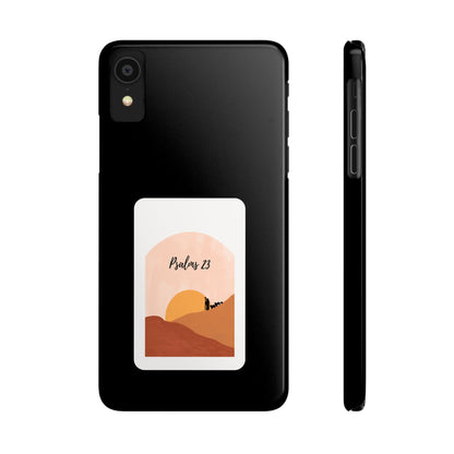 Dual-Layer Phone Case Inspired by Psalm 23 - #Black